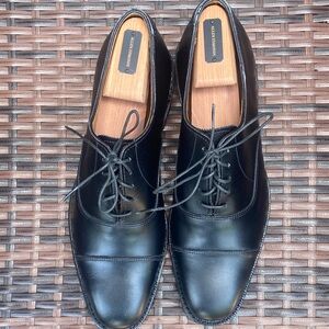 Allen Edmonds Black Cap-Toe Oxford Dress Shoes